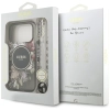 Guess IML Flowers Electro Pearl Strap MagSafe - Etui iPhone 17 Pro (czarny)
