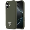 Guess Silicone Triangle Logo MagSafe - Etui iPhone 17 (khaki)