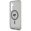 Karl Lagerfeld Button Choupette Head Printed Logo MagSafe - Etui Samsung Galaxy S25 (czarny)