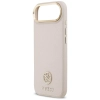 Guess Grained Strass Logo MagSafe - Etui iPhone Air (różowy)