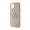 Guess Glitter Script Big 4G - Etui iPhone 11 (złoty)