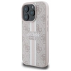 Guess 4G Printed Stripes MagSafe - Etui iPhone 16 Pro Max (różowy)