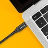 Crong Armor Link - Kabel 60W 3A USB-A do USB-C Fast Charging 25cm (czarny)