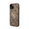Guess 4G Big Metal Logo - Etui iPhone 15 Plus (brązowy)