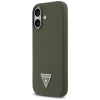 Guess Silicone Triangle Logo MagSafe - Etui iPhone 17 (khaki)