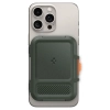 Spigen Lock Fit MagSafe - Portfel magnetyczny (Military Green)