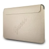 Guess Saffiano Script Computer Sleeve - Etui na notebooka 13" (złoty)