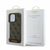 Guess 4G Bottom Stripe - Etui iPhone 16 Pro (brązowy)