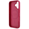 Guess Grained Printed Flower Pattern MagSafe - Etui do iPhone 16 (fuksja)