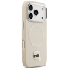 Karl Lagerfeld Karl Pin MagSafe - Etui iPhone 17 Pro Max (beżowy)