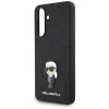 Karl Lagerfeld Fixed Glitter Ikonik Logo Metal Pin - Etui do Samsung Galaxy A56 5G (czarny)