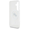 Karl Lagerfeld Button Karl & Choupette Heads Printed Logo MagSafe - Etui Samsung Galaxy S25 (biały)