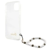 Guess White Pearl Strap - Etui iPhone 15 / 14 / 13 (przezroczysty)