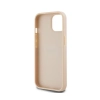 DKNY Leather Mono Stripe & Metal Logo - Etui iPhone 15 / 14 / 13 (różowy)