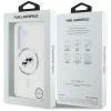 Karl Lagerfeld Button Karl & Choupette Heads Printed Logo MagSafe - Etui Samsung Galaxy S25 (biały)