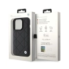 BMW Leather Quilted - Etui iPhone 15 Pro Max (czarny)