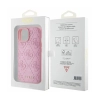 Guess Leather 4G Stamped - Etui iPhone 15 (różowy)