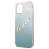 Guess Glitter Gradient Script - Etui iPhone 12 Pro Max (niebieski)