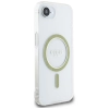 Guess IML Glitter Circle MagSafe - Etui do iPhone 16e (przezroczysty)