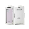 DKNY Liquid Silicone Small Metal Logo MagSafe - Etui iPhone 15 Plus / 14 Plus (różowy)