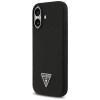 Guess Silicone Triangle Logo MagSafe - Etui iPhone 17 (czarny)