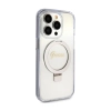 Guess Ring Stand Script Glitter MagSafe - Etui iPhone 15 Pro Max (przezroczysty)