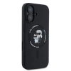 Karl Lagerfeld Silicone Karl & Choupette Ring MagSafe - Etui iPhone 16 (czarny)