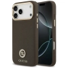 Guess Grained Strass Logo MagSafe - Etui iPhone 17 Pro Max (brązowy)