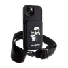 Karl Lagerfeld Crosssbody NFT Saffiano Karl & Choupette - Etui iPhone 14 Plus (Czarny)