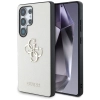 Guess Grained Big 4G Logo Small Classic Logo - Etui do Samsung Galaxy S25 Ultra (beżowy)
