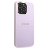 Guess Saffiano Hot Stamp & Metal Logo - Etui iPhone 13 Pro (liliowy)