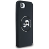 Karl Lagerfeld Silicone Karl & Choupette Heads MagSafe - Etui do iPhone 16e (czarny)