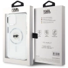 Karl Lagerfeld IML Metal Karl Head MagSafe - Etui do iPhone 15 (biały)