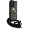 Guess 4G Big Logo Cord Strap Crossbody - Etui do iPhone 16 (brązowy)