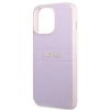 Guess Saffiano Hot Stamp & Metal Logo - Etui iPhone 13 Pro (liliowy)