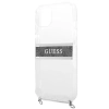 Guess 4G Silver Stripe Crossbody - Etui iPhone 13 mini