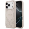 Guess 4G Circle Classic Logo MagSafe - Etui iPhone 17 Pro (różowy)