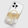 Case-Mate Karat MagSafe - Etui iPhone 15 Pro Max zdobione złotem (Marble)