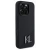 Karl Lagerfeld Silicone Shadow Metal Initial MagSafe - Etui iPhone 16 Pro Max (czarny)