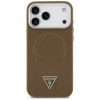 Guess Triangle Logo MagSafe - Etui iPhone 17 Pro (brązowy)
