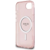 Guess IML Glitter Circle MagSafe - Etui do iPhone 16e (różowy)