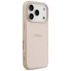 Guess Saffiano Classic Logo MagSafe - Etui iPhone 17 Pro (różowy)