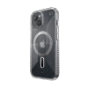 Speck Presidio Lux Grip ClickLock & Magsafe - Etui iPhone 15 / iPhone 14 / iPhone 13 (Clear / Platinium Glitter / Chrome Finish / Serene Silver)