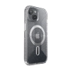 Speck Presidio Lux Grip ClickLock & Magsafe - Etui iPhone 15 / iPhone 14 / iPhone 13 (Clear / Platinium Glitter / Chrome Finish / Serene Silver)
