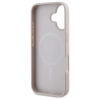 Guess Saffiano Peony Classic Logo MagSafe - Etui iPhone 16 (różowy)
