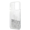 Karl Lagerfeld Liquid Glitter Choupette Fun - Etui iPhone 13 Pro Max (srebrny)