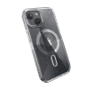 Speck Presidio Lux Grip ClickLock & Magsafe - Etui iPhone 15 / iPhone 14 / iPhone 13 (Clear / Platinium Glitter / Chrome Finish / Serene Silver)