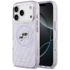 Karl Lagerfeld IML Glitter Karl & Choupette Heads Logo MagSafe - Etui iPhone 17 Pro Max (fioletowy)