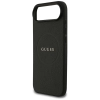 Guess Grained Ring MagSafe - Etui iPhone Air (czarny)