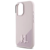 Karl Lagerfeld Silicone Shadow Metal Initial MagSafe - Etui iPhone 16 (różowy)